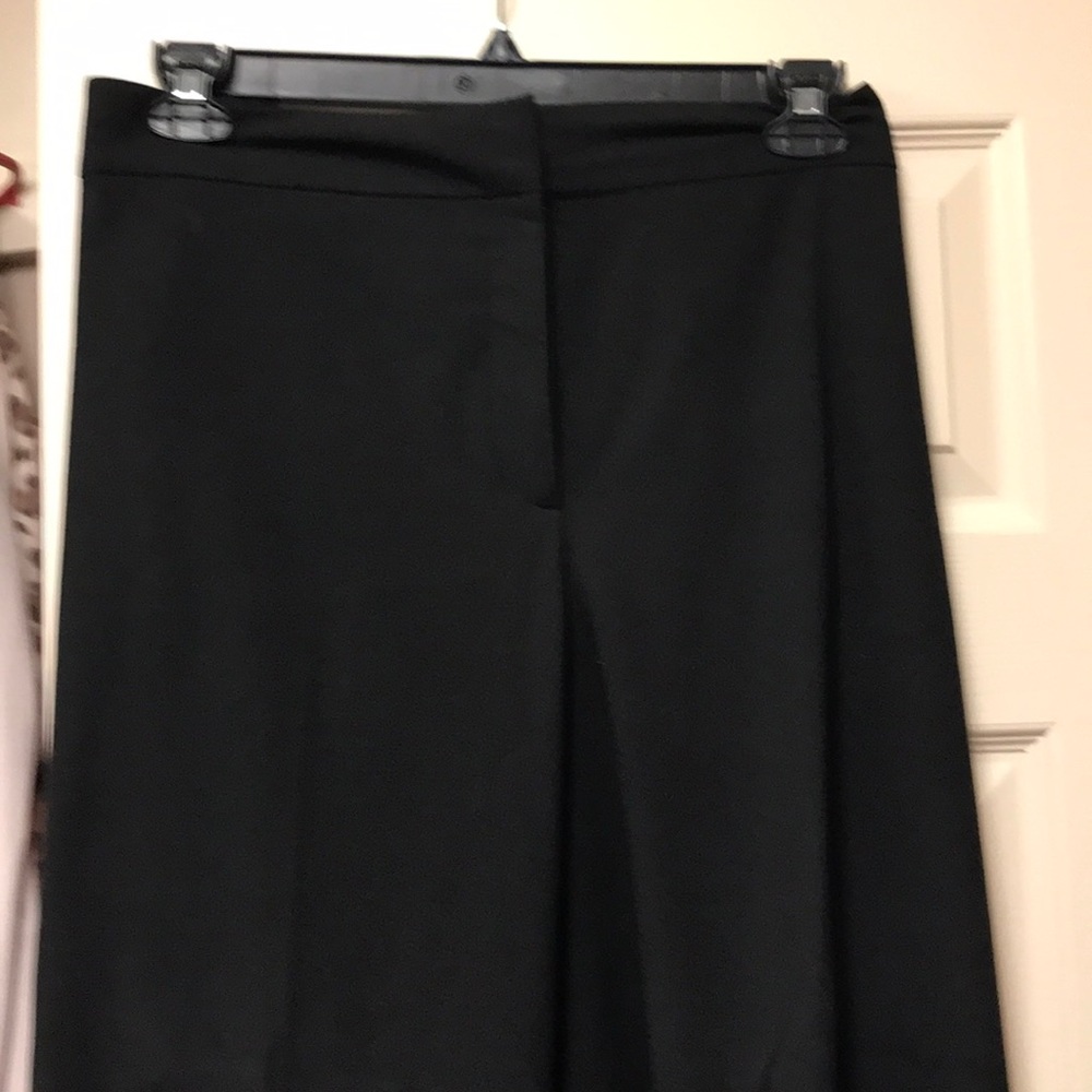 Sejour black slacks- machine wash & no iron needed